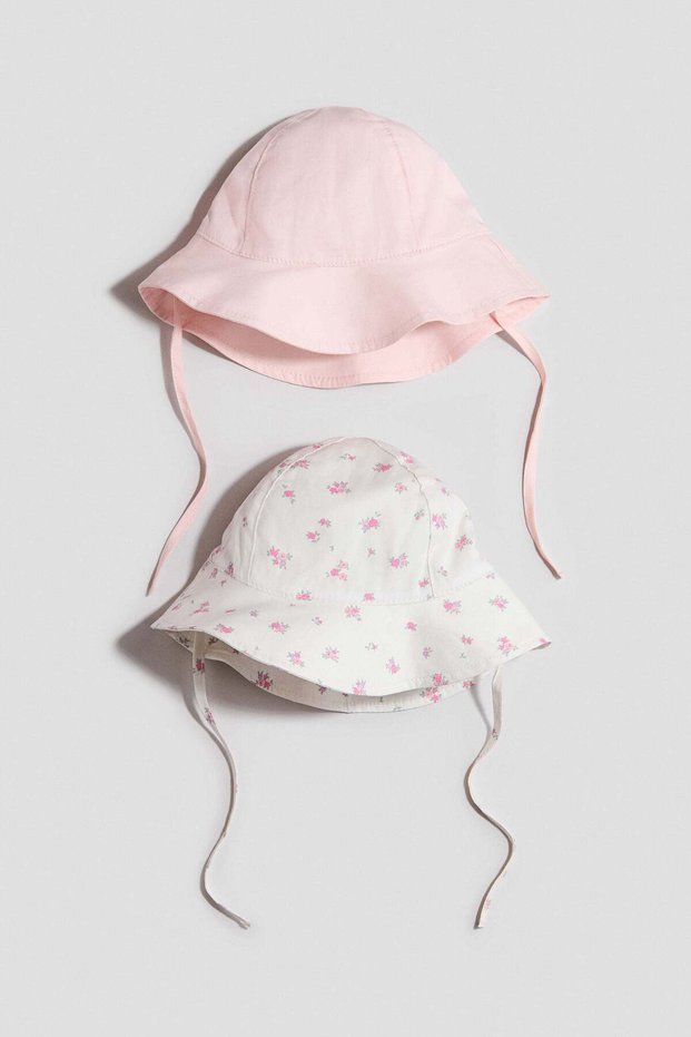 2-pack cotton sun hats