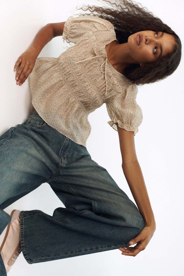 Smocked blouse