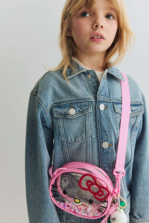 Appliquéd crossbody bag