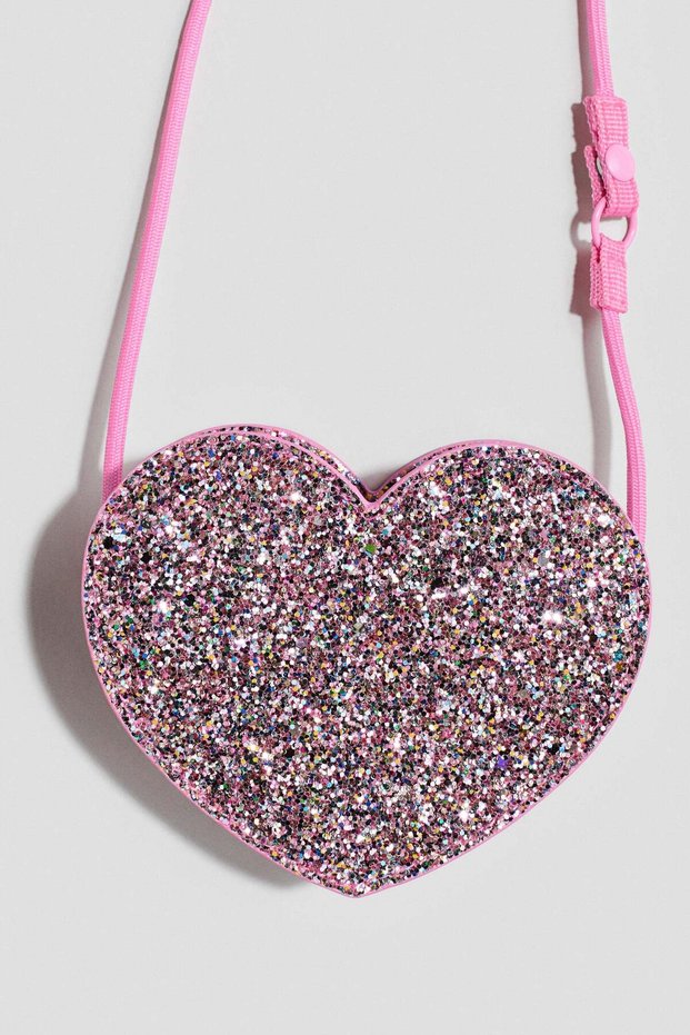Heart-shaped crossbody bag