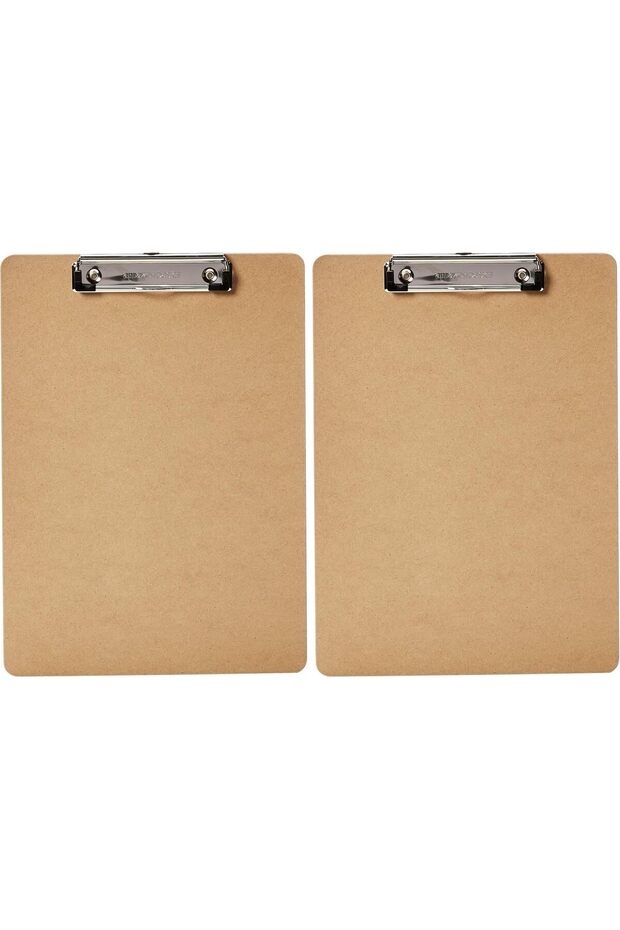 Hardboard Clipboard - 24-Pack, Brown