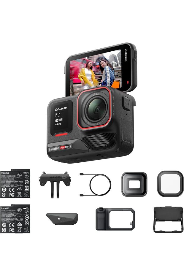 حزمة تصوير فيديو Ace Pro 2 - كاميرا أكشن بدقة 8K مع عدسة لايكا