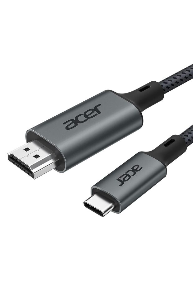 كابل USB-C إلى HDMI بدقة 4K@60Hz بطول 2 متر، متوافق مع Thunderbolt 5/4/3، للاستخدام في المنزل والمكتب