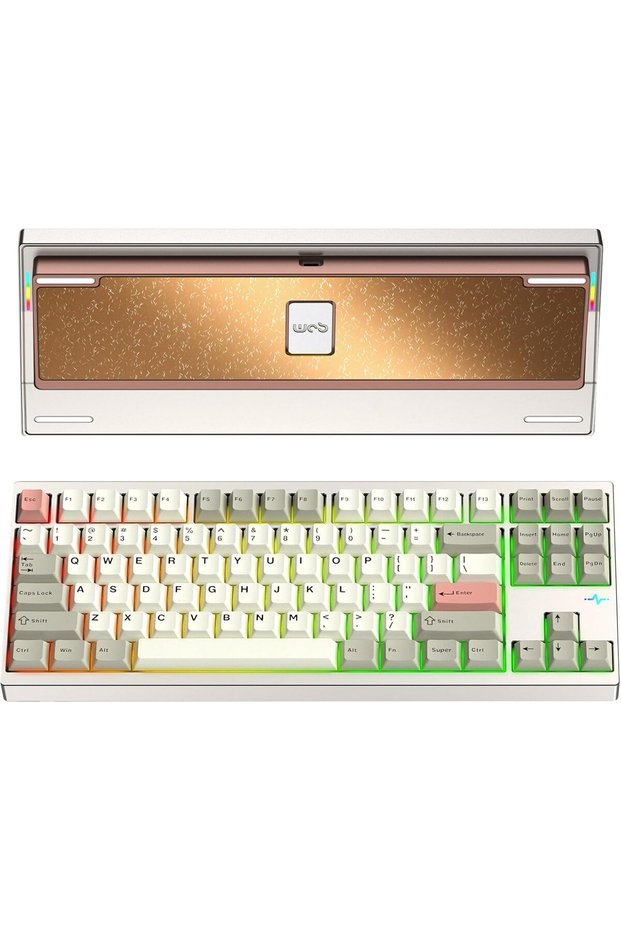 لوحة مفاتيح ميكانيكية WOBKEY Crush 80 Reboot من الألومنيوم CNC مع إصدار سريع خلال 5 ثوانٍ واتصال ثلاثي الأوضاع