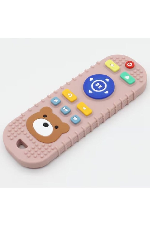 Remote Shape Silicone Teether (Pink)