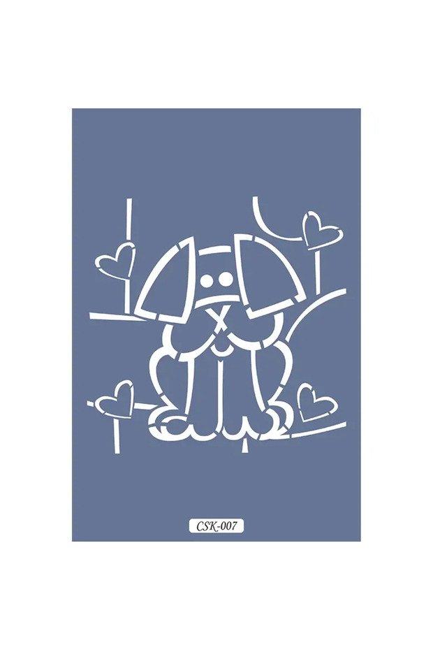 Dog Figure Children's Stencil 15X15Cm Csk07