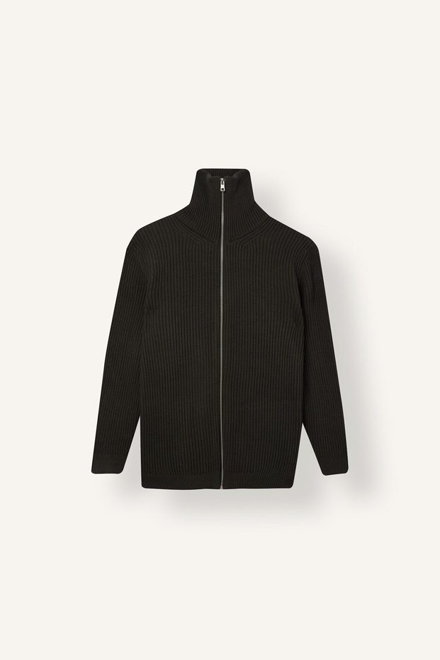 Standard Fıt Fisherman's Collar Knit Cardigan C9014AX26WN