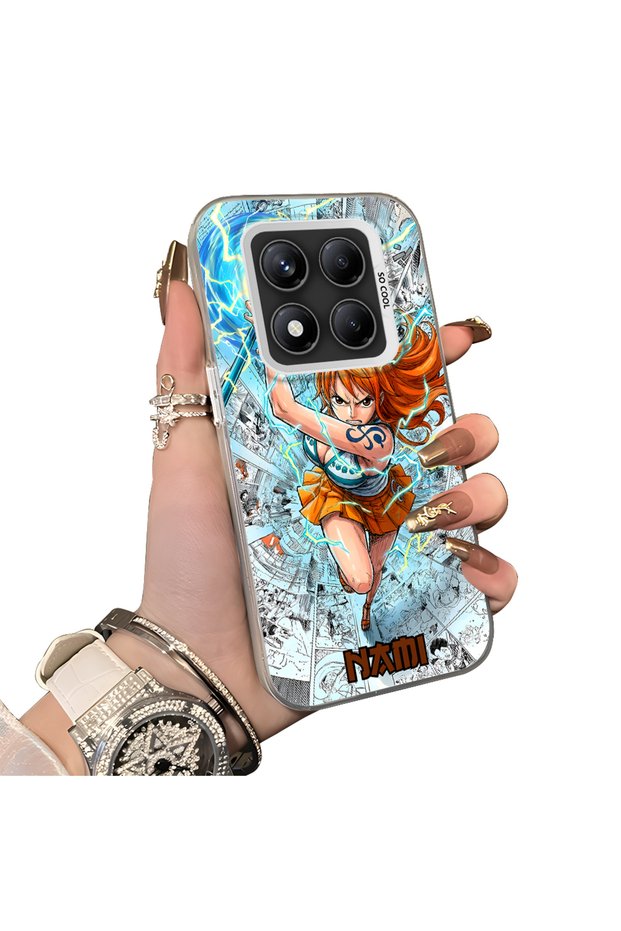 غطاء هاتف Redmi Note 14 Pro 5G، مصنوع من السيليكون، بحواف صلبة وخلفية متينة، بتصميم "نامي"، مناسب للزوجين.