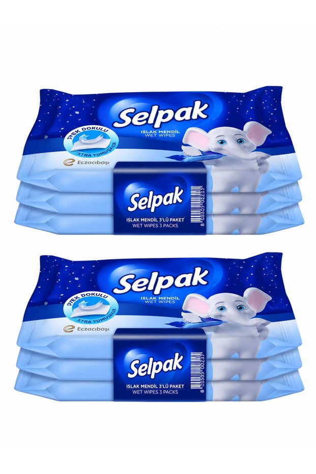 Wet wipes, classic, 6-pack * total of 60 wipes.