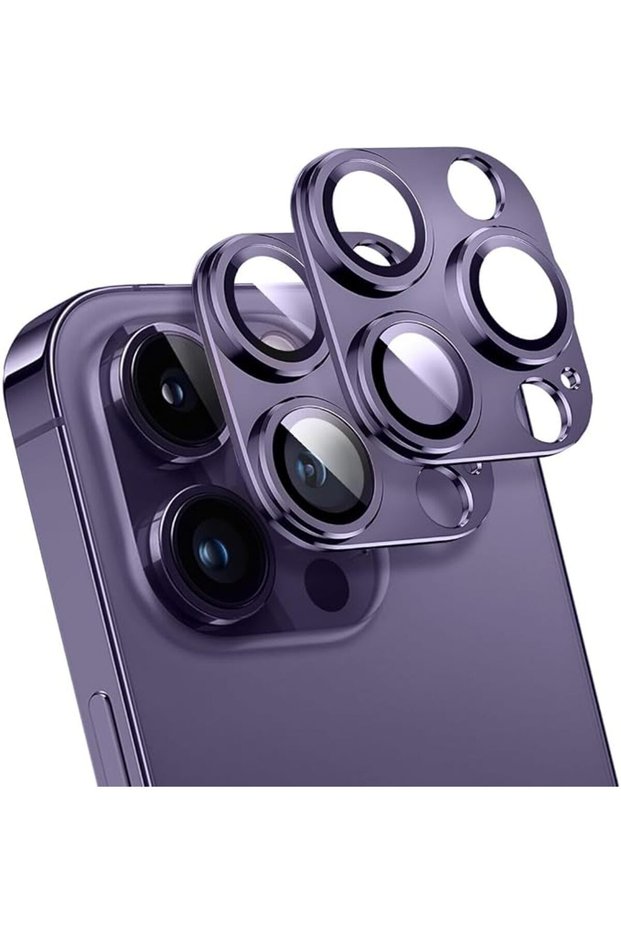 T Tersely 2 Pack Alloy Camera Lens Protector for iPhone 14 Pro/Max