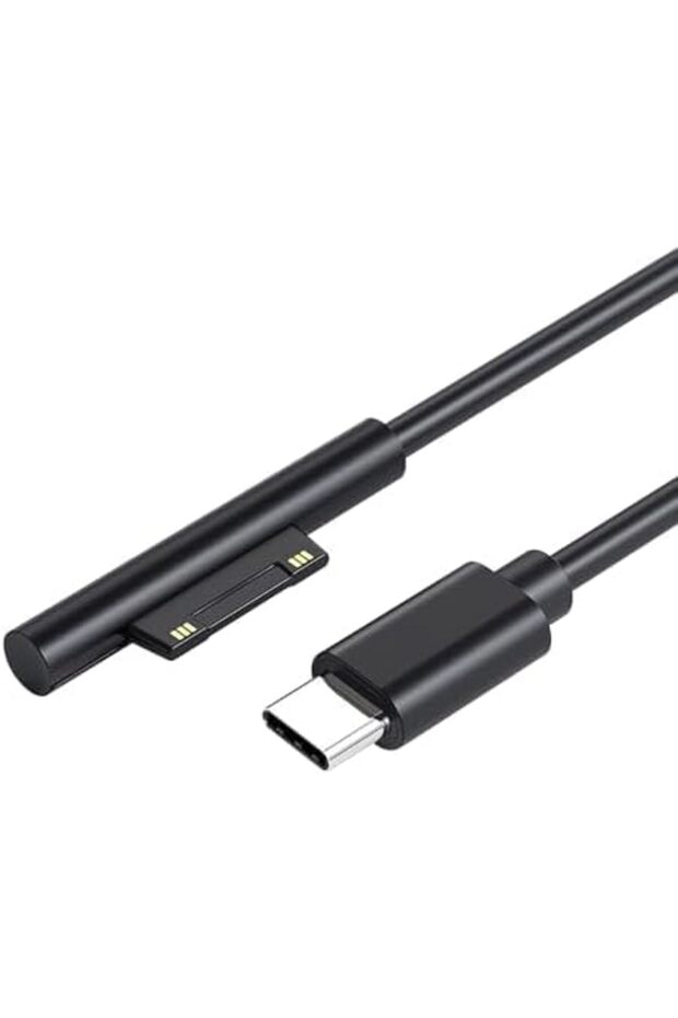 محول كابل الشحن المغناطيسي Surface Connect إلى USB-C PD لأجهزة Microsoft Surface Pro 9/8/7/6/5/4، صغير الحجم