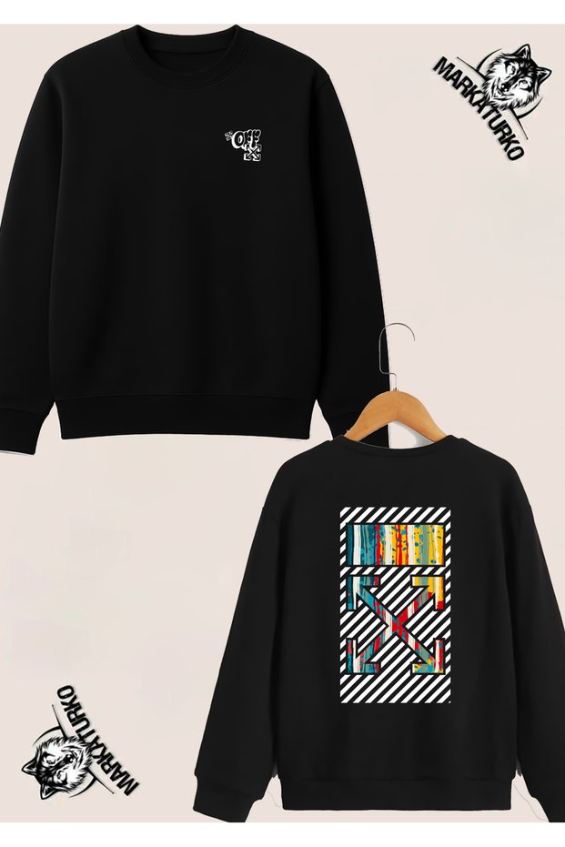 Street Fashion Custom Design Double-Sided Printed Crew Neck Sweatshirt