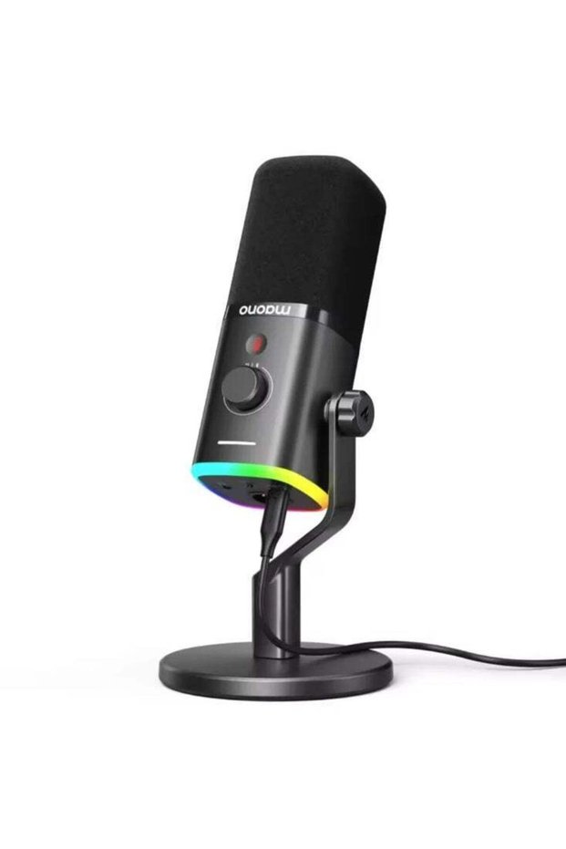 ميكروفون احترافي للألعاب PD100X، يعمل بمنفذ USB/XLR، ومصمم للبث المباشر وإنتاج المحتوى. | ديناميك كاردي