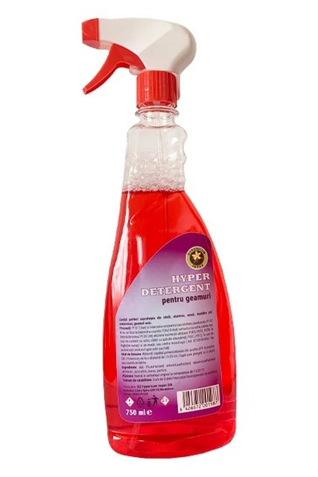 window cleaner, with borax, 750 ml