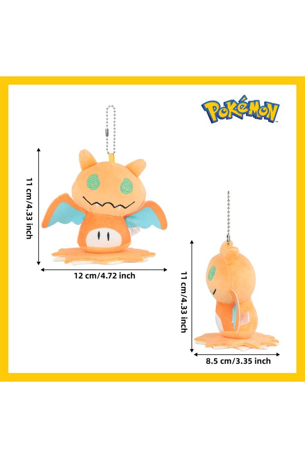 Charizard Mimikyu Eevee Plush Keychain Pocket Monster Cos Eeveelution Snorlax Doll Anime Pend