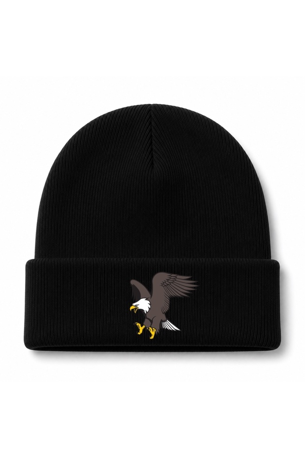 Flying Eagle – Bold Wings Wildlife Graphic Beanie
