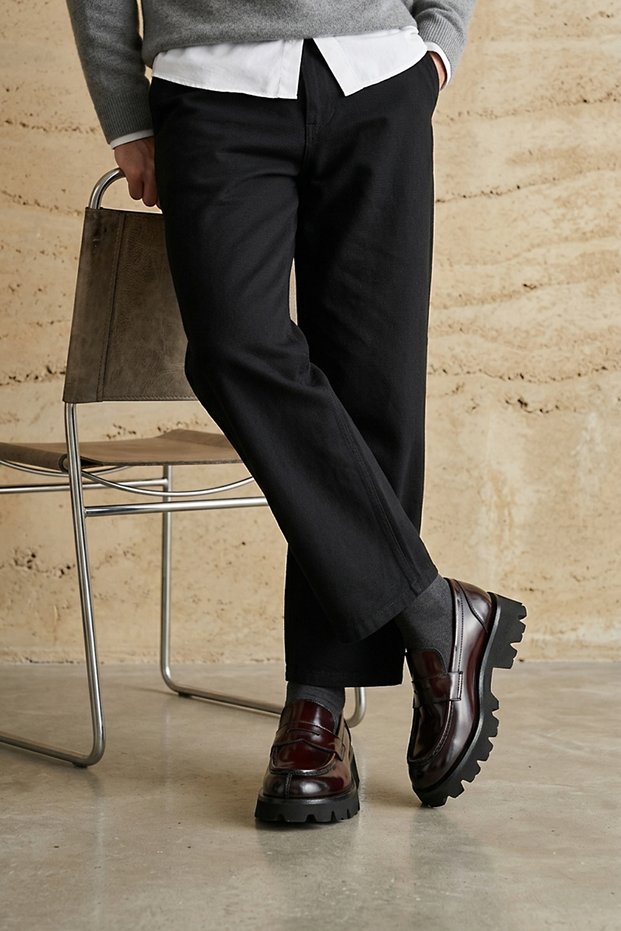 , Men's Genuine Leather Shoes 1631071Z20228 Burgundy