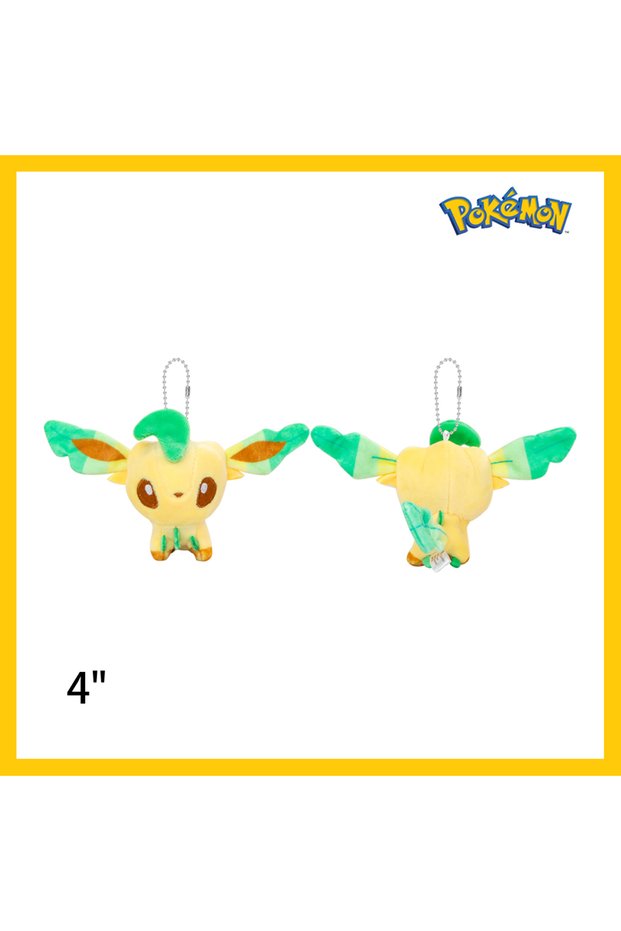 Leafeon 4 inch Mimikyu Eevee Plush Keychain Pocket Monster Cos Eeveelution Snorlax Doll Anime