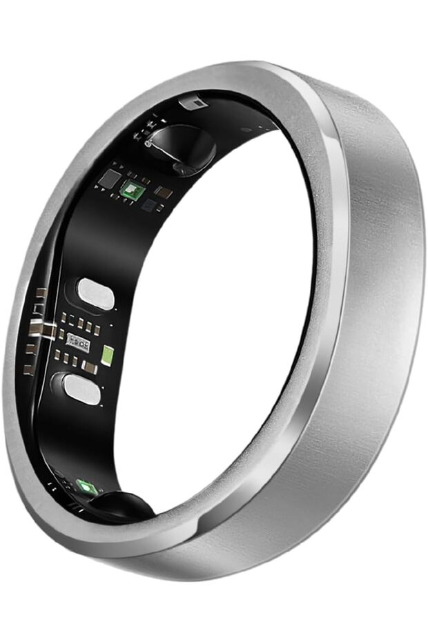 Gen 3 Smart Ring - Vascular Trends(Size 9, Brushed Silver)