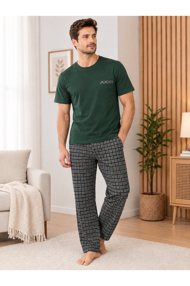 Men's 100% Cotton Pajama Set—Gift, Wedding Trousseau