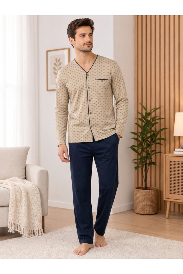 Men's 100% Cotton Pajama Set—Gift, Wedding Trousseau
