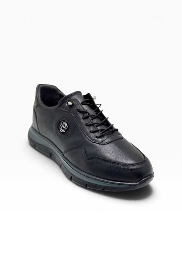 421-27 Genuine Leather Men's Shoes with Anatomical Gel Soles, Sizes 45–47