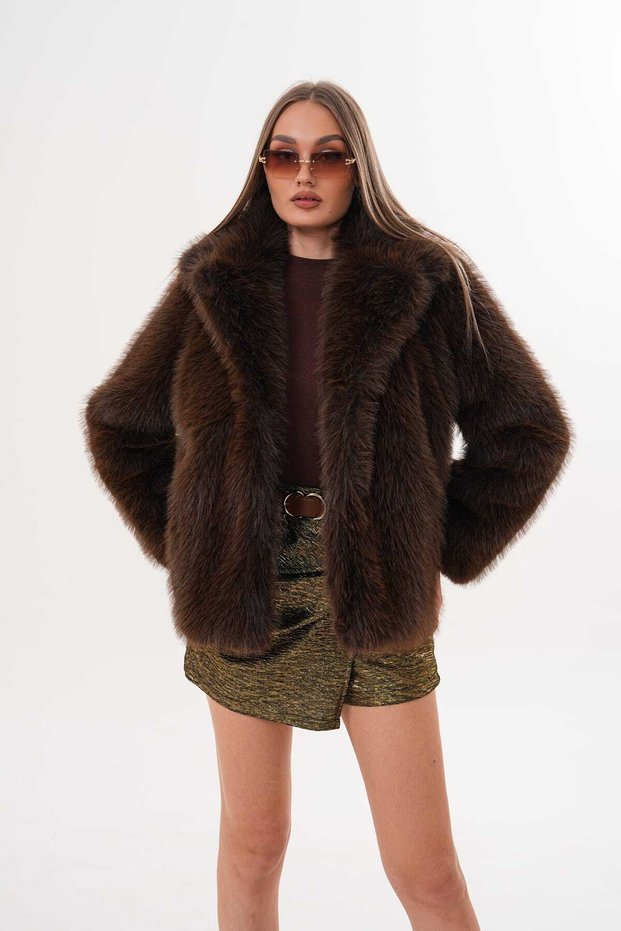 Jacket with Fur Collar