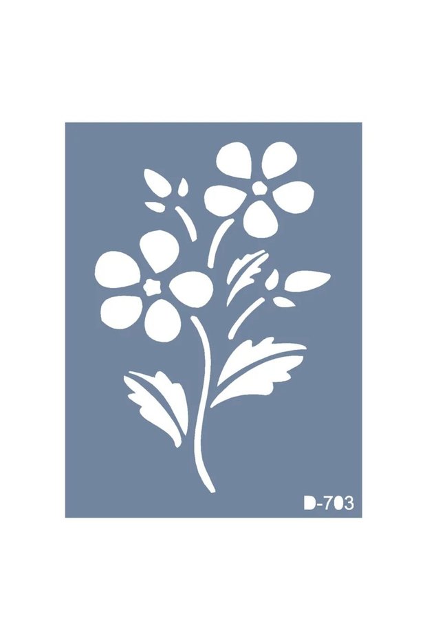 D703، قالب تصميم زهور، سلسلة D، مقاس 15 × 20 سم.