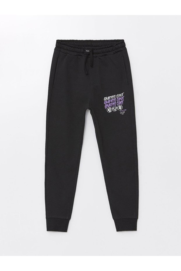 Boys' Jogger Pants with Elastic Waistband and Relaxed Fit (S4)