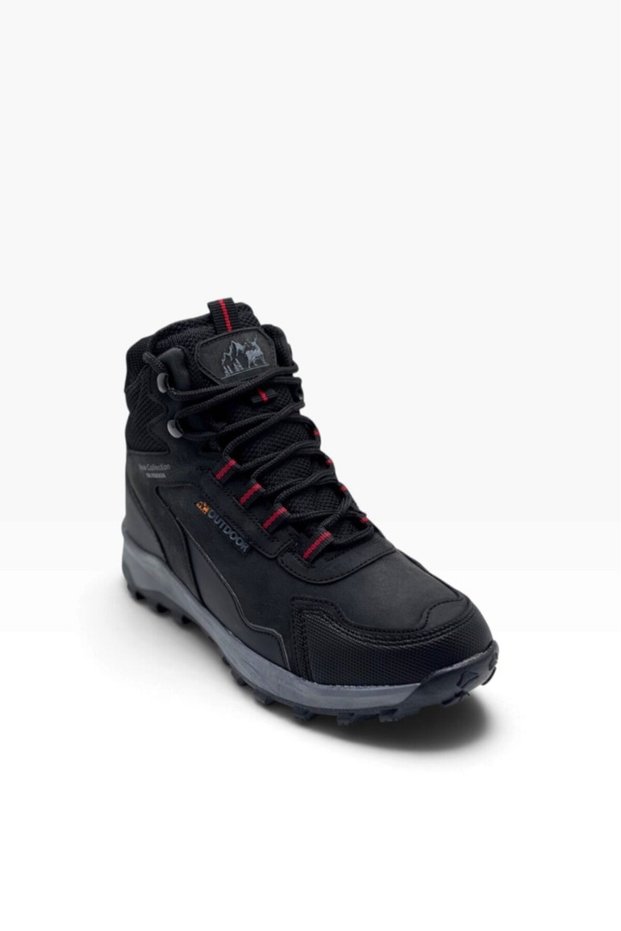 1250-27 Anatomical Men's Outdoor Boots, Black and Red