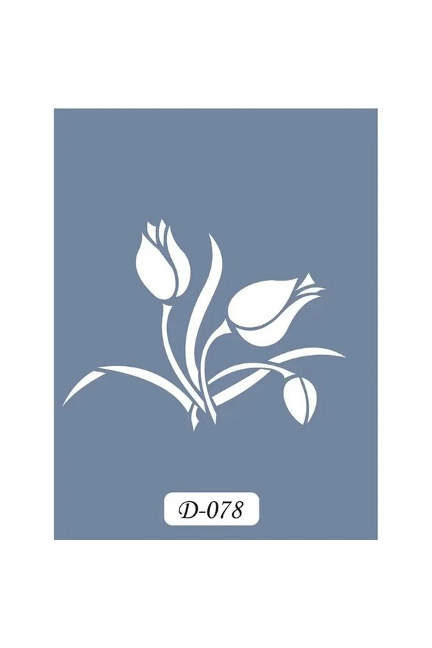 D78 Tulip Modal D Series Stencil 15x20 cm