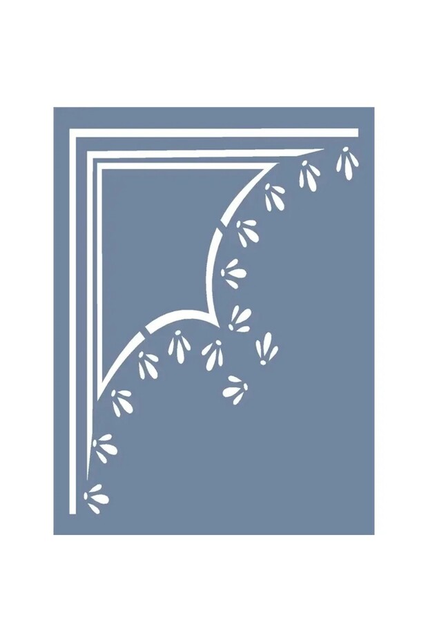 D335 Corner Curb Model D Series Stencil 15x20 cm