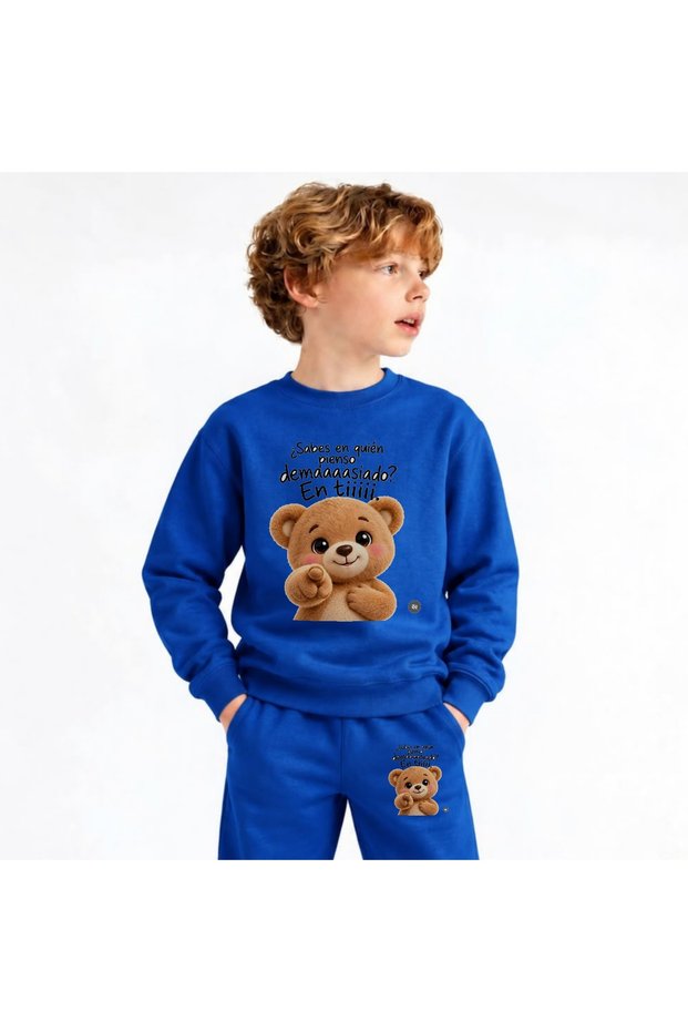 Team Sweatshirt Dusunceli-Ayi Printed Girls Boys Children's Crew Neck