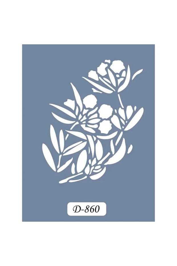 D860، قالب تصميم زهور، سلسلة D، مقاس 15 × 20 سم.