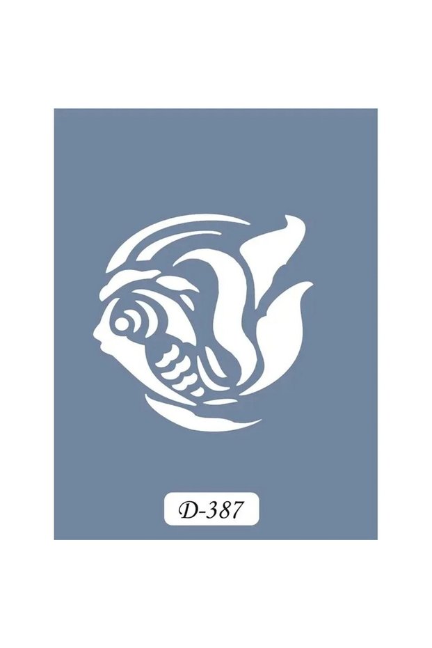 D387 قالب تصميم سمكة، سلسلة D، مقاس 15 × 20 سم.