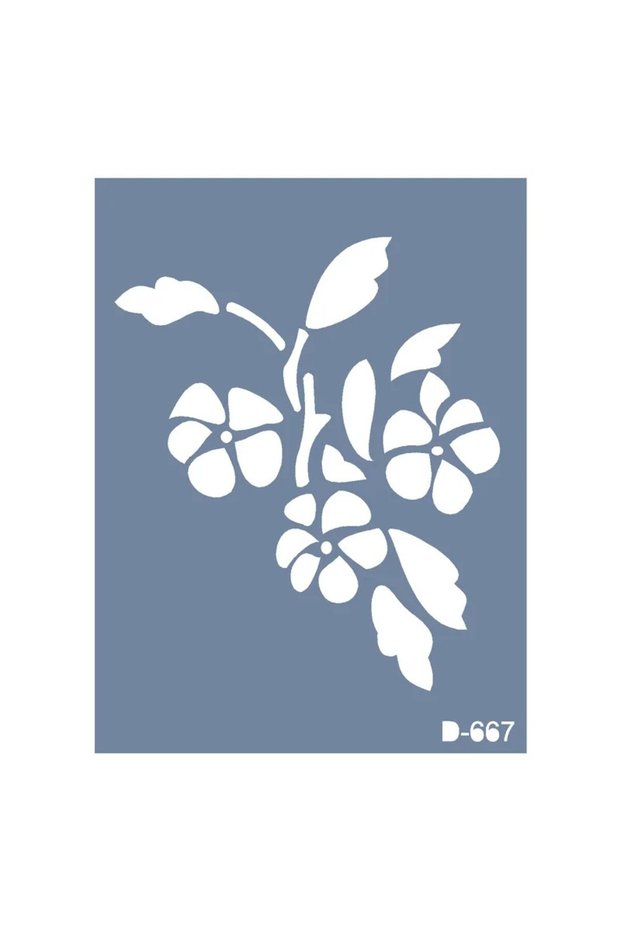 D667، قالب تصميم زهور، سلسلة D، مقاس 15 × 20 سم.