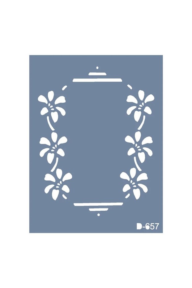 D657 إطار مزين بالزهور، موديل D، قالب تزيين، مقاس 15 × 20 سم.