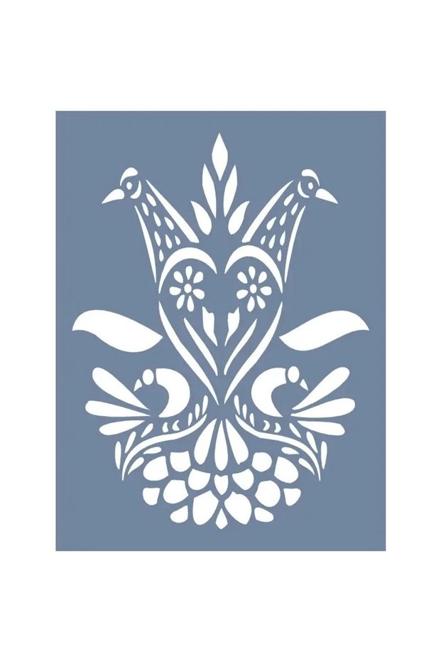 D449 Double Doves Model D Series Stencil 15x20 cm