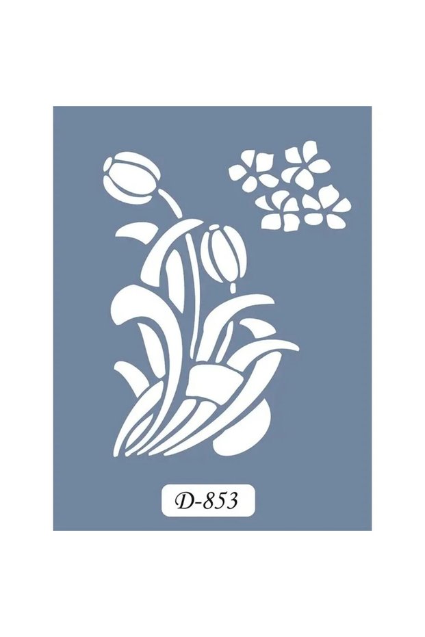 D853، قالب تصميم زهور، سلسلة D، مقاس 15 × 20 سم.