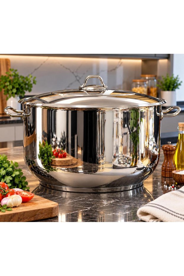 Held Gastro Stainless Steel Deep Pot 40 cm - 29 Liters TKEBT Single Color