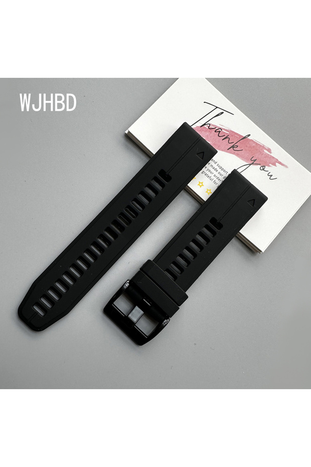 26mm QuickFit style2 Black 22MM 26MM Official Silicone Strap for Garmin Fenix 5X 5 Plus Fenix8 E 7X