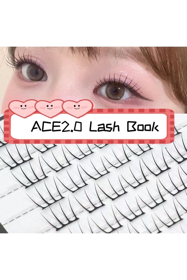 MIX 2.0book MAIOJIE Self Adhesive DIY Lashes No Glue Needed Reusable Bottom Lash Cluster Eyelash Ko