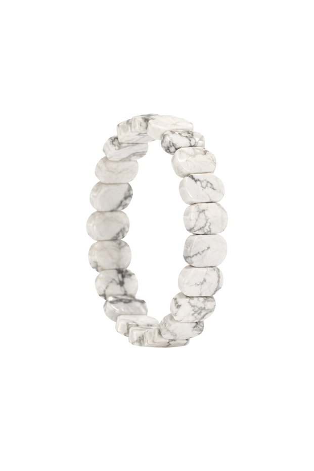 Havlit Natural Stone Bracelet (Rectangular Cut)