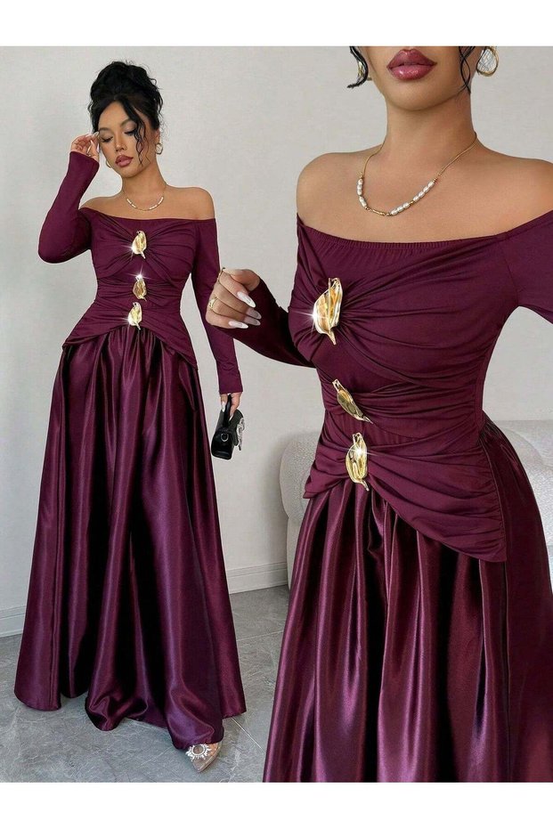 Maxi dress, cherry red