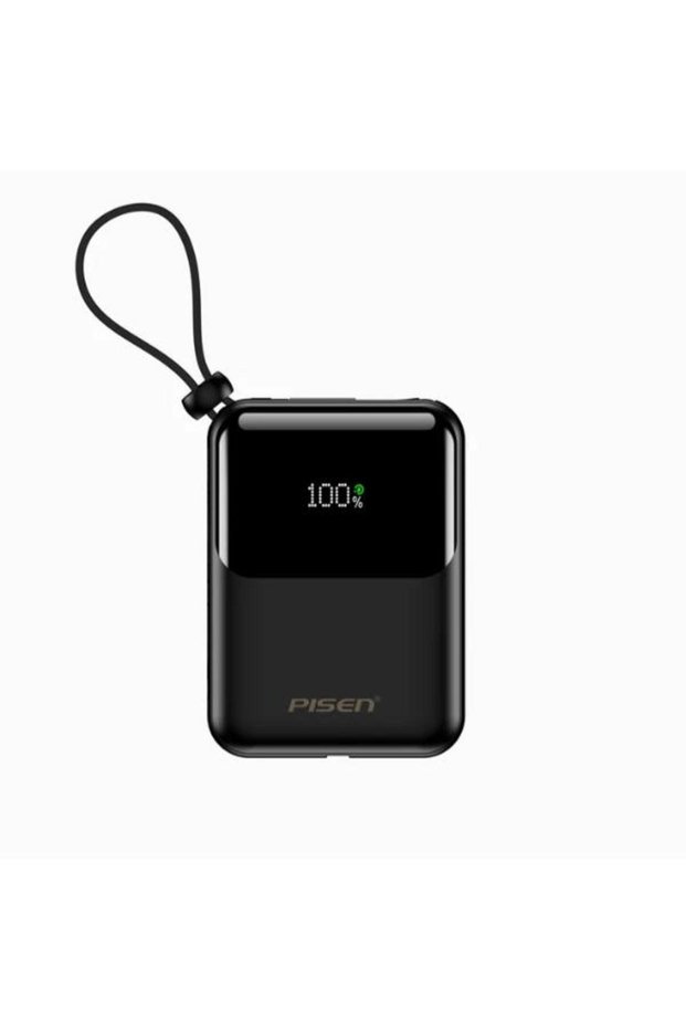 Sunny Power Mini Power Bank 10000mAh, 22.5W Fast Charging, Built-in Type-C & Lightning Cables, LED Display, PD/QC/FCP/AFC/SCP, Charge 4 Devices Simultaneously