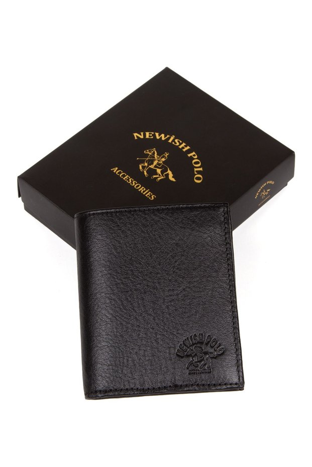 Men's Genuine Leather Wallet and Card Holder - Brown