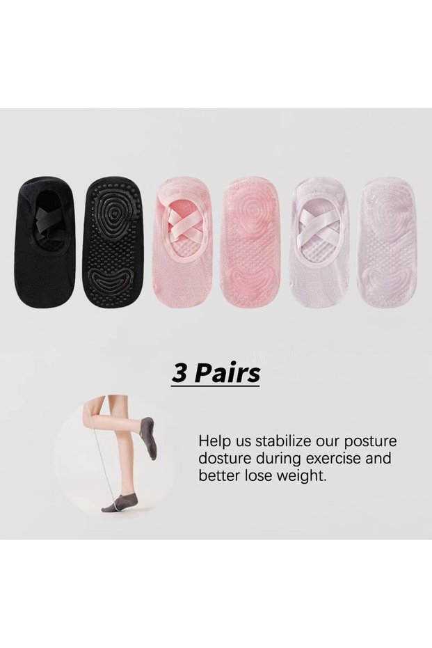 xindijiaoch-heifenzi Professional Women Yoga Sock Silicone Anti-slip Ballet Pilates Socks Women Back