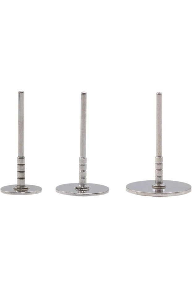 Stainless Steel Disc for Sanding Paper (25mm, 20mm, 15mm) - Metal Disk Nail Drill Bits & Drill Nails Accessories | (Set of 3)