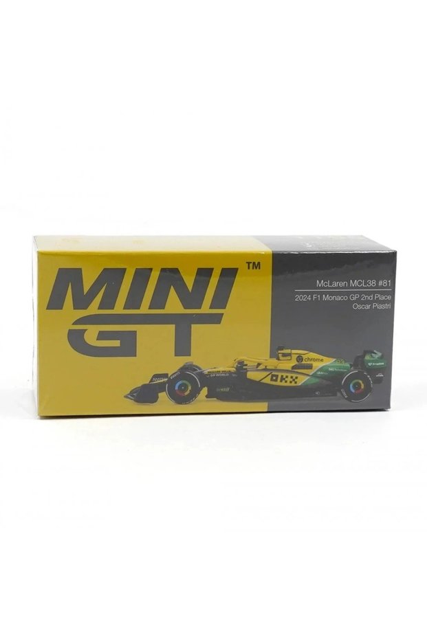 1165 McLaren MCL38 Oscar Piastri #81 2024 Monaco Grand Prix 2nd Place F1 1:64 Scale Model Car