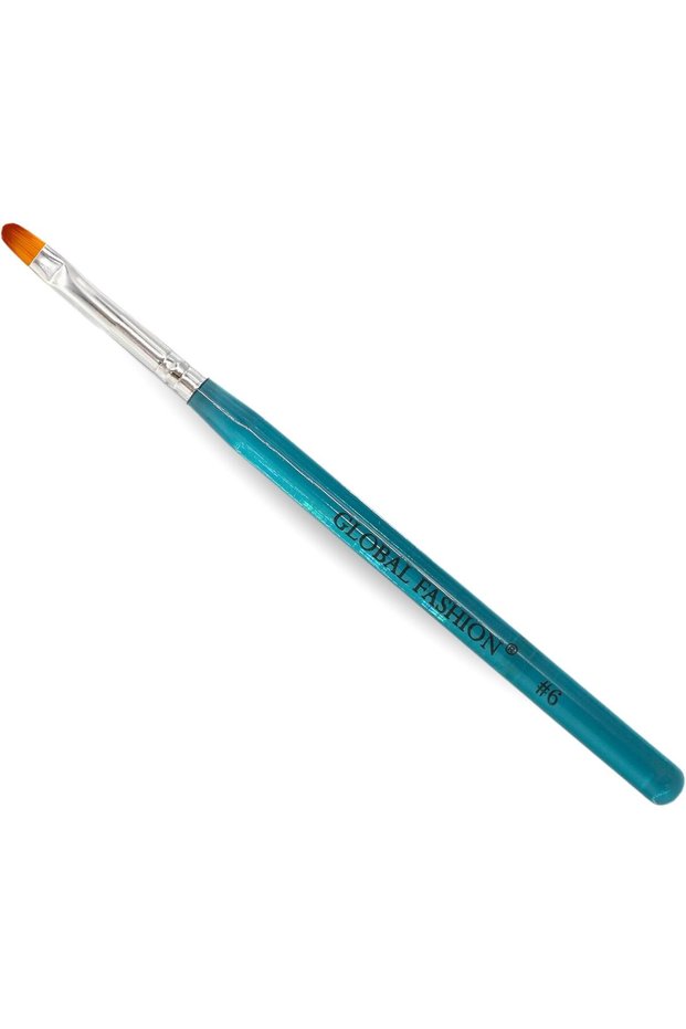 Fine Bristle Nail Art Brush Set for Perfect Application of Gel Polish, Acrylic Nails, and Nail Extensions | | (#6)